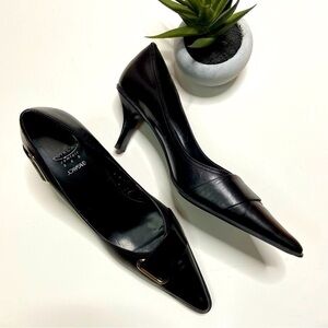 JOAN & DAVID - Circa Comfort 365 black leather pumps 7.5M